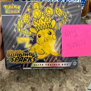 Scarlet & Violet Surging Sparks Elite Trainer Box - Yellow